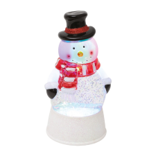 Home Lámpás vízkeveréssel, csillámokkal, hóember LTN 18 karácsonyi dekoráció