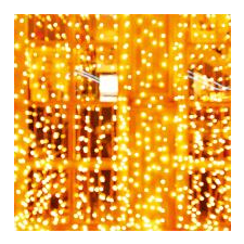 Home LED-es fényfüggöny 2x2m, melegfehér (KAF200DWW) karácsonyfa izzósor