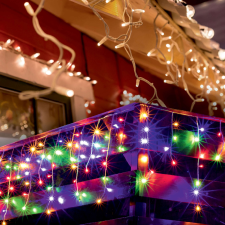Home LED-es fényfüggöny, 300 db színes LED karácsonyfa izzósor