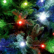 Home Micro LED fényfüzér, 20 színes micro LED karácsonyfa izzósor