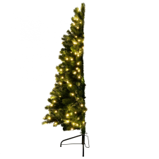 Home Műfenyő, fél-fa, beépített LED világítással, 150 cm magas műfenyő