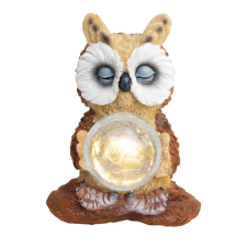 Home MX 637 napelemes kerti lámpa, 1 db melegfehér LED, automatikus, napelem, bagoly kültéri világítás