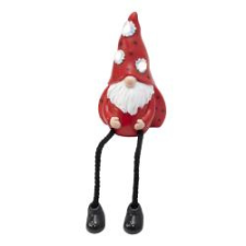 Home napelemes kerti lámpa, piros manó (MX647-piros) kültéri világítás