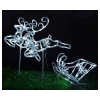 Home XMAS KDA 70 kültére LED-es ugró szarvasok szánkóval 120led 120cm x 100cm