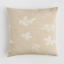 HOME & YOU párnahuzat 45x45cm, bézs fenyőágakkal lakástextília