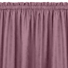 HOMEDE Sötétítő függöny MILANA szín világoslila stílus klasszikus bújtató 5 cm, 3 cm-es takaró redővel zsenília 420x245 HOMEDE