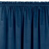 HOMEDE Sötétítő függöny VILA szín indigókék stílus klasszikus bújtató 5 cm, 3 cm-es takaró redővel bársony 265x270 HOMEDE