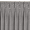 HOMEDE Sötétítő függöny VILA szín szürke stílus klasszikus flex 9,5 cm kettős átfedéssel bársony 135x225 HOMEDE