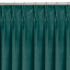 HOMEDE Sötétítő függöny VILA szín tengerzöld stílus klasszikus flex 9,5 cm kettős átfedéssel bársony 265x300 HOMEDE