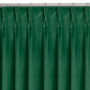 HOMEDE Sötétítő függöny VILA szín üvegzöld stílus klasszikus flex 9,5 cm kettős átfedéssel bársony 265x225 HOMEDE