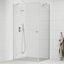 homedepo Mexen Roma 120x100 cm aszimmetrikus szögletes nyílóajtós zuhanykabin 6 mm vastag vízlepergető biztonsági üveggel, 190 cm magas kád, zuhanykabin