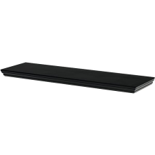 HOMEPRO Autronic Fali polc, 80 cm, MDF, fekete bútor