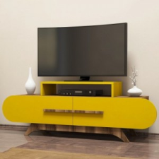 Hommy Craft Rose dió-sárga tv állvány 145 x 37 x 50 cm bútor
