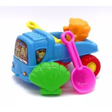  Homokozó dömper formákkal és lapáttál homokozójáték