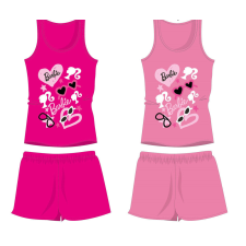 Homyl Barbie pamut nyári együttes - trikó-rövidnadrág szett - pink - 104 gyerek ruha szett