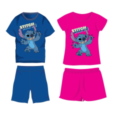 Homyl Disney Stitch pamut nyári együttes - póló-rövidnadrág szett - középkék - 104