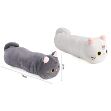 Homyl Hosszú cica, fehér, 70 cm plüssfigura