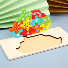 Homyl Számolós, fa kirakó gyerekeknek puzzle, kirakós