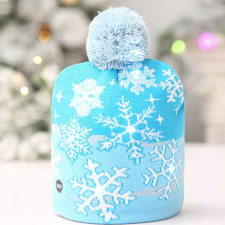 Homyl Világító karácsonyi sapka gyerek sapka