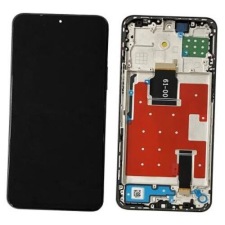 Honor 90 Lite, LCD kijelző érintőplexivel és előlapkerettel, fekete mobiltelefon, tablet alkatrész