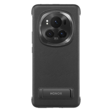 Honor PU kitámasztó hátlaptok Honor Magic 6 Pro fekete tok és táska