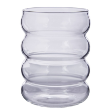 HOOP üveg pohár 350 ml, átlátszó üdítős pohár