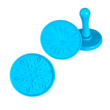  Hópehely és virág sütipecsét készlet, műanyag sütés és főzés