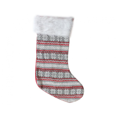  Hópehely Snow Flakes karácsonyi kandalló zokni, csizma 55,5 cm