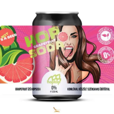  HopTop - HOPSODA PINK GRAPEFRUIT 0% - komlóval készült szénsavas üdítőital (0,33L) (0%) sör