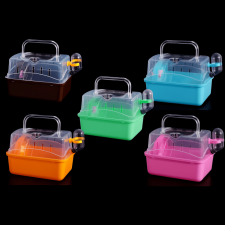  Hörcsög utazó doboz több színben - 23x17cm - Zöld ketrec, szállítóbox rágcsálóknak