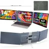 Hordozható és bővíthető laptop monitor, Qova®, Dupla 14 hüvelykes IPS Full HD képernyőhosszabbító, 1920 × 1080, sRGB 100%, 300 Nit, 16:9 szélesvásznú, Képernyőhosszabbító kompatibilis 11,6–15