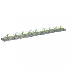  horganyzott acél gabion magaságyás 360 x 30 x 10 cm kerti tárolás