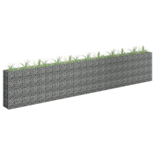 Horganyzott acél gabion magaságyás 450 x 30 x 90 cm kerti tárolás