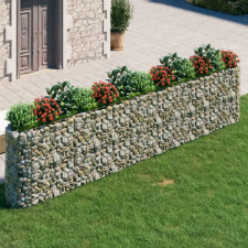  Horganyzott vas gabion magaságyás 470x50x100 cm kerti tárolás