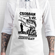 Horgász kötény - Horgászat nélkül nincs élet lakástextília
