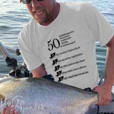  Horgász póló - 50. születésnapra női póló