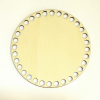  Horgolható natúr tele tábla, kör alakú. Átmérője: 20 cm, 3 mm vastag,