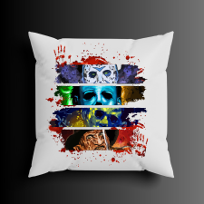 Horror alakok mintás halloweeni párna lakástextília