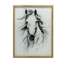 HORSE FALI PLAKÁT FINOM ELEGANCE 40x50 CM Szőnyegkeret nélkül grafika, keretezett kép