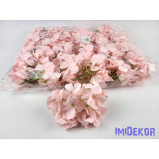 Hortenzia 25v selyemvirág fej 15 cm - Rózsaszín dekoráció