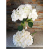  Hortenzia 5 ágú selyemvirág csokor 46 cm Krém