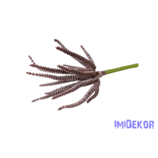  Hosszanti gyúrús pozsgás 20cm - Bordó dekorációs kellék