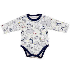 Hosszú ujjú baba body állatos mintával kombidressz, body