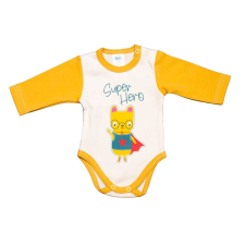 Hosszú ujjú baba body Cicás mintával kombidressz, body