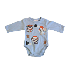  Hosszú ujjú baba body karácsonyi mintával - 56-os méret kombidressz, body