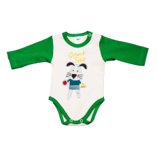 Hosszú ujjú baba body Kutyus mintával kombidressz, body
