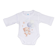 Hosszú ujjú baba body Macis mintával kombidressz, body
