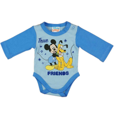 Hosszú ujjú baba body Mickey egér és Pluto mintával kombidressz, body