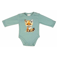  Hosszú ujjú baba body rókás mintával kombidressz, body