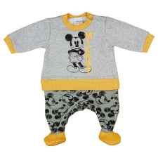 Hosszú ujjú belül bolyhos baba rugdalózó Mickey egér mintával rugdalózó